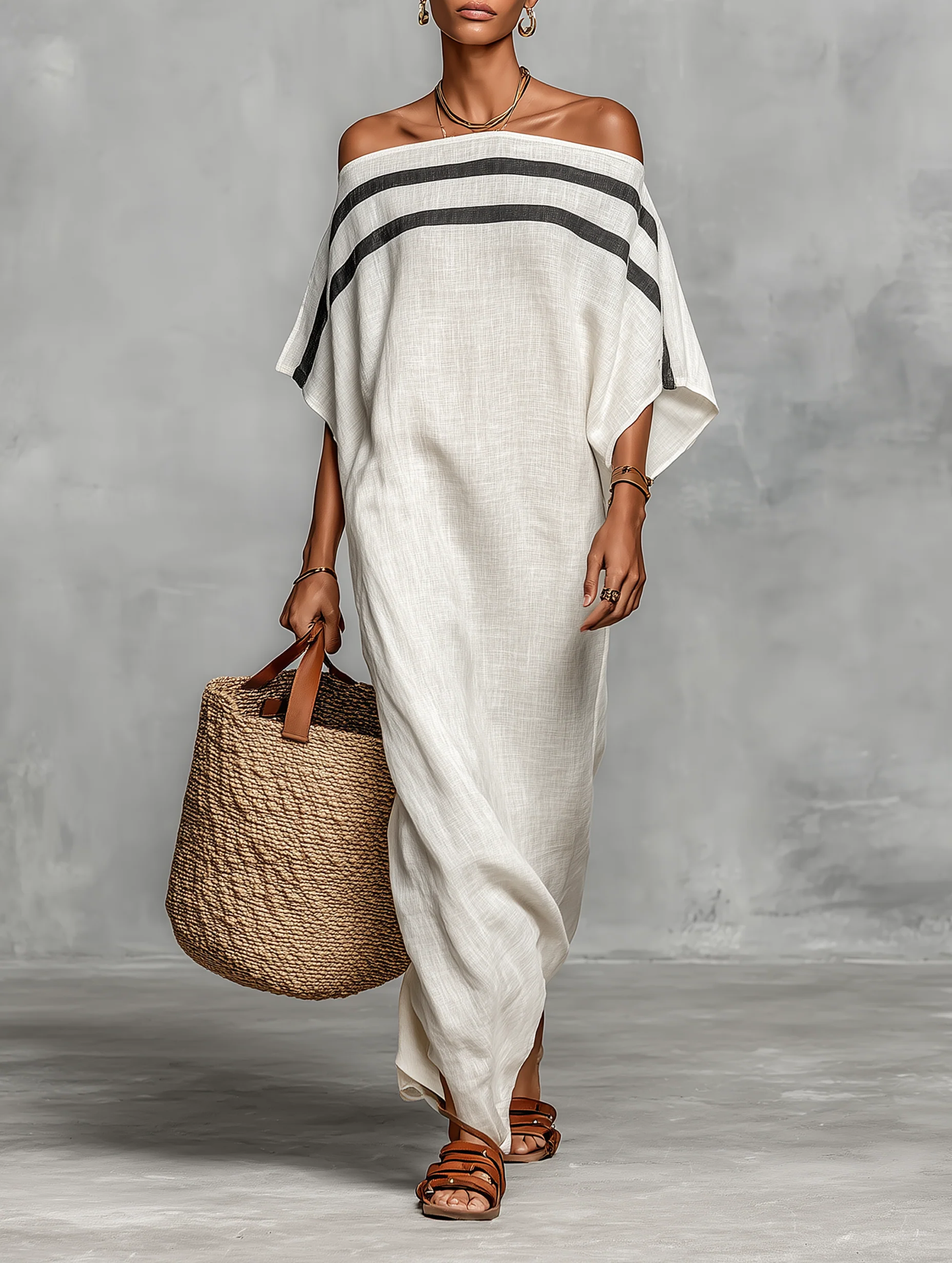 Marisol | Vestido Maxi Escote Ca¨ªdo