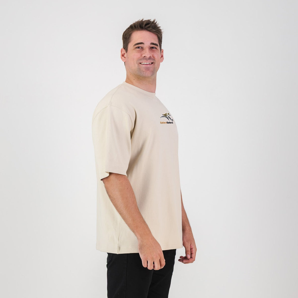 Bafana Bafana Tops Boxy Tee Plain HQ Ivory