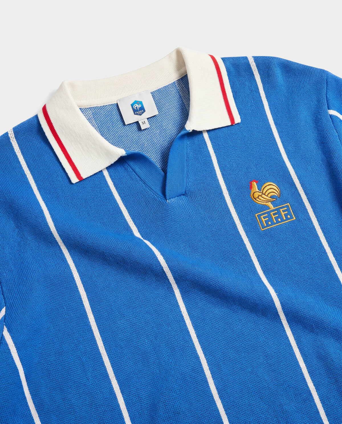 France Football Classic Pinstripe LS Knit Blue