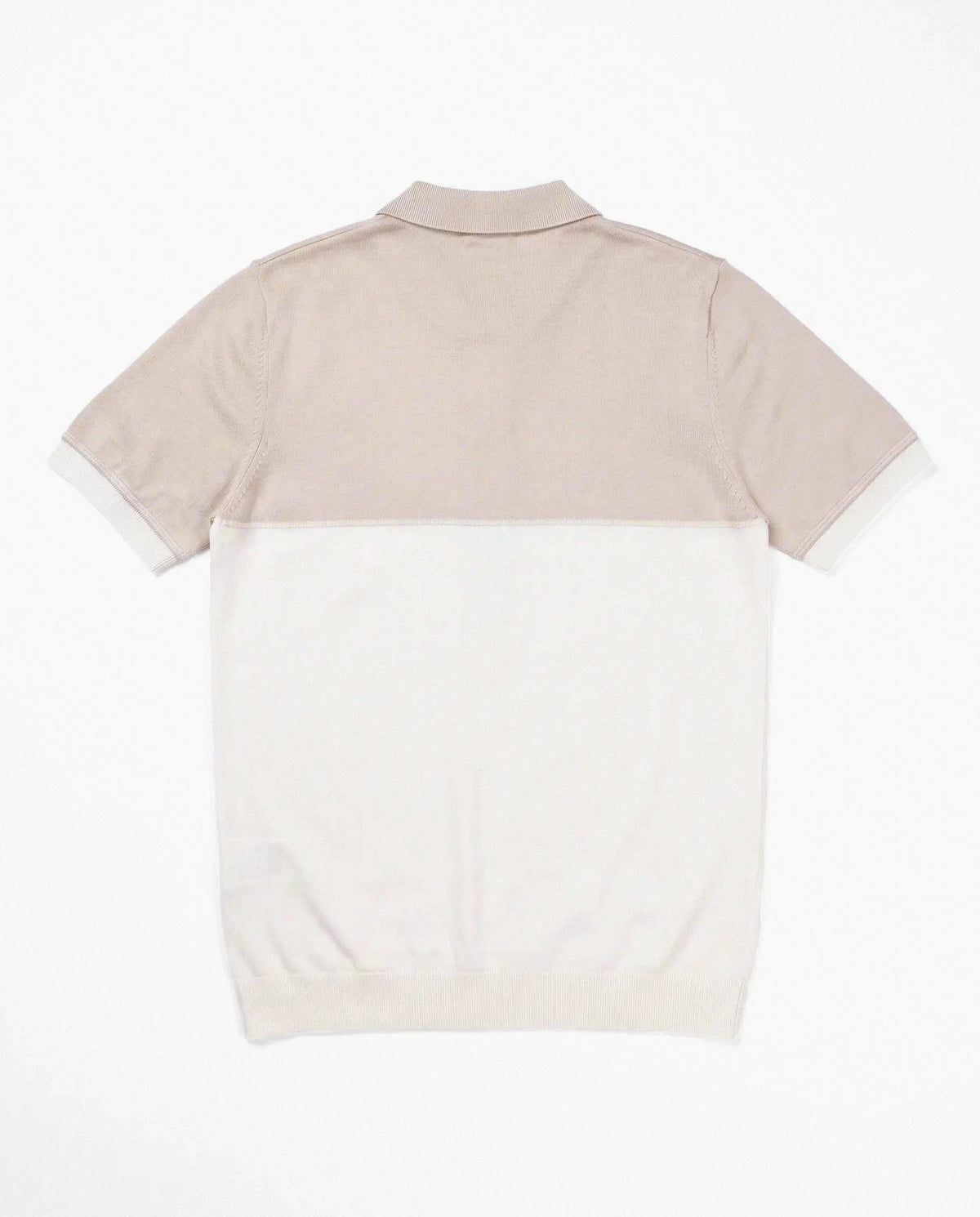 Springboks Colour Block Zip Knit SS Polo