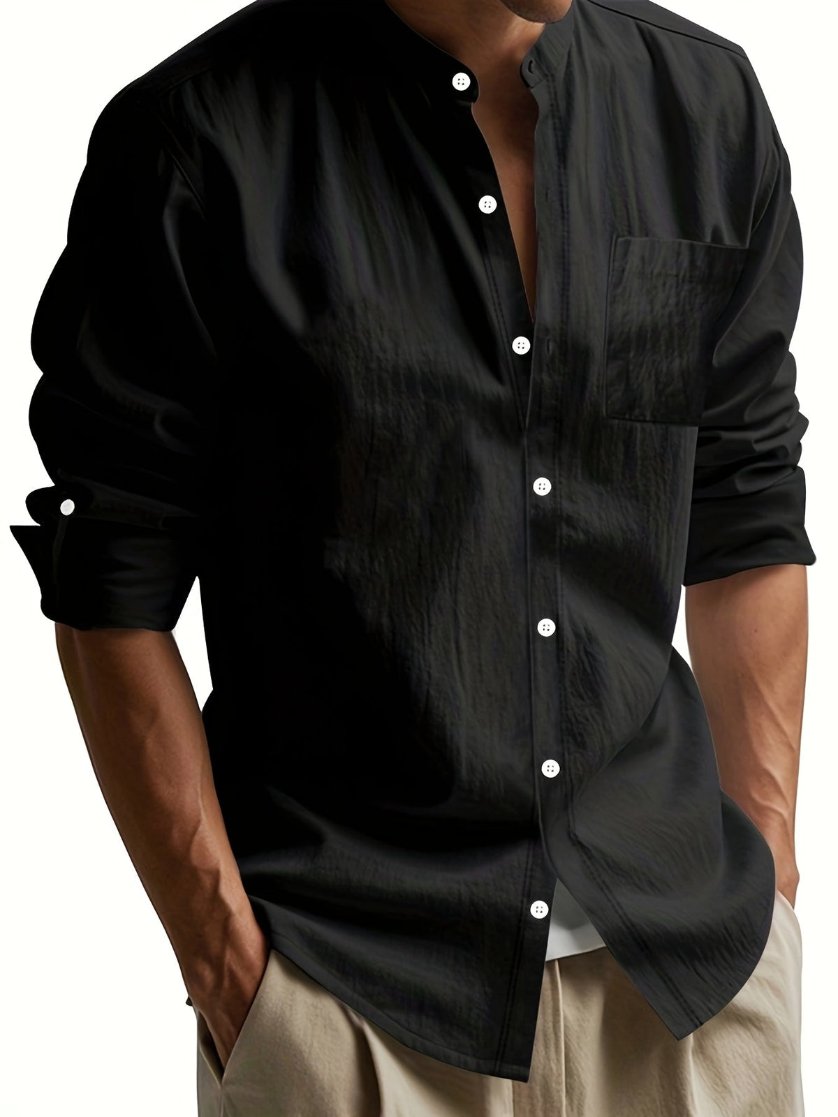 Damiano? - Camisa masculina elegante de manga larga y dise?o moderno