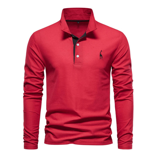 Marcos? - Polo Casual de Manga Larga Refinado