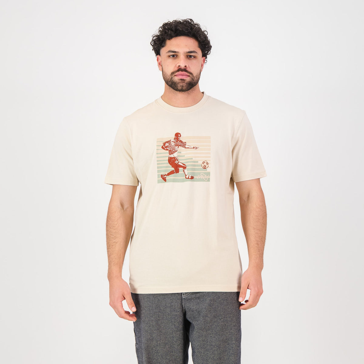 Doctor Khumalo 15 Regular Crew Tee-Ivory