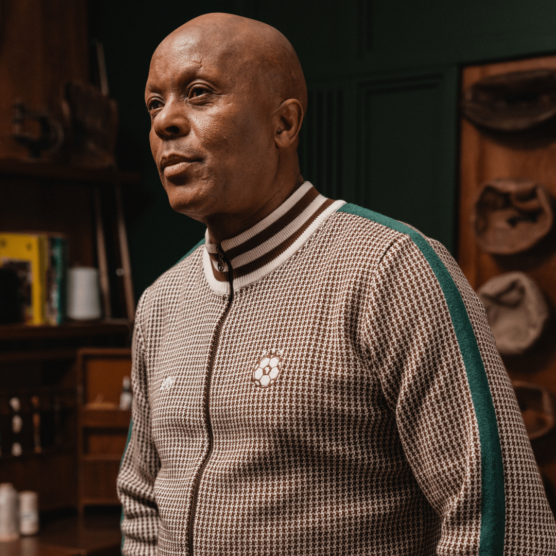 Doctor Khumalo Zip Through Knit Jersey-Ivory