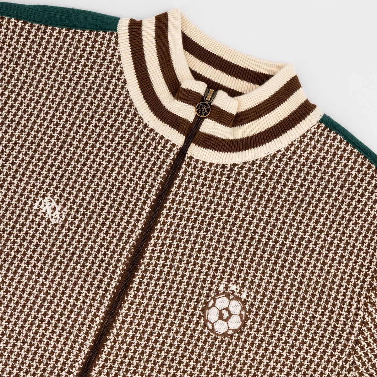 Doctor Khumalo Zip Through Knit Jersey-Ivory