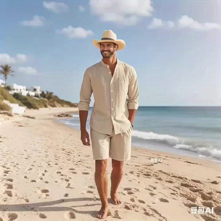Damiano? - Camisa masculina elegante de manga larga y dise?o moderno