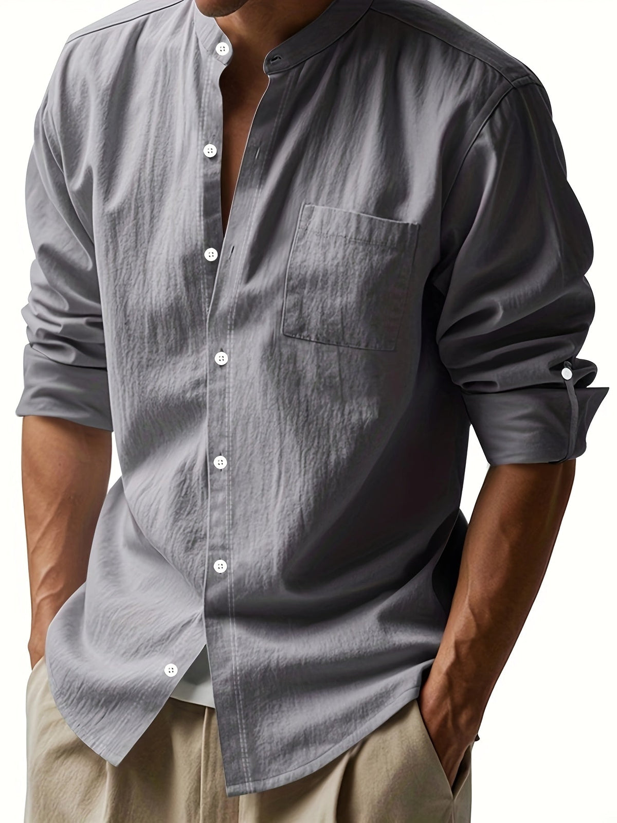 Damiano? - Camisa masculina elegante de manga larga y dise?o moderno