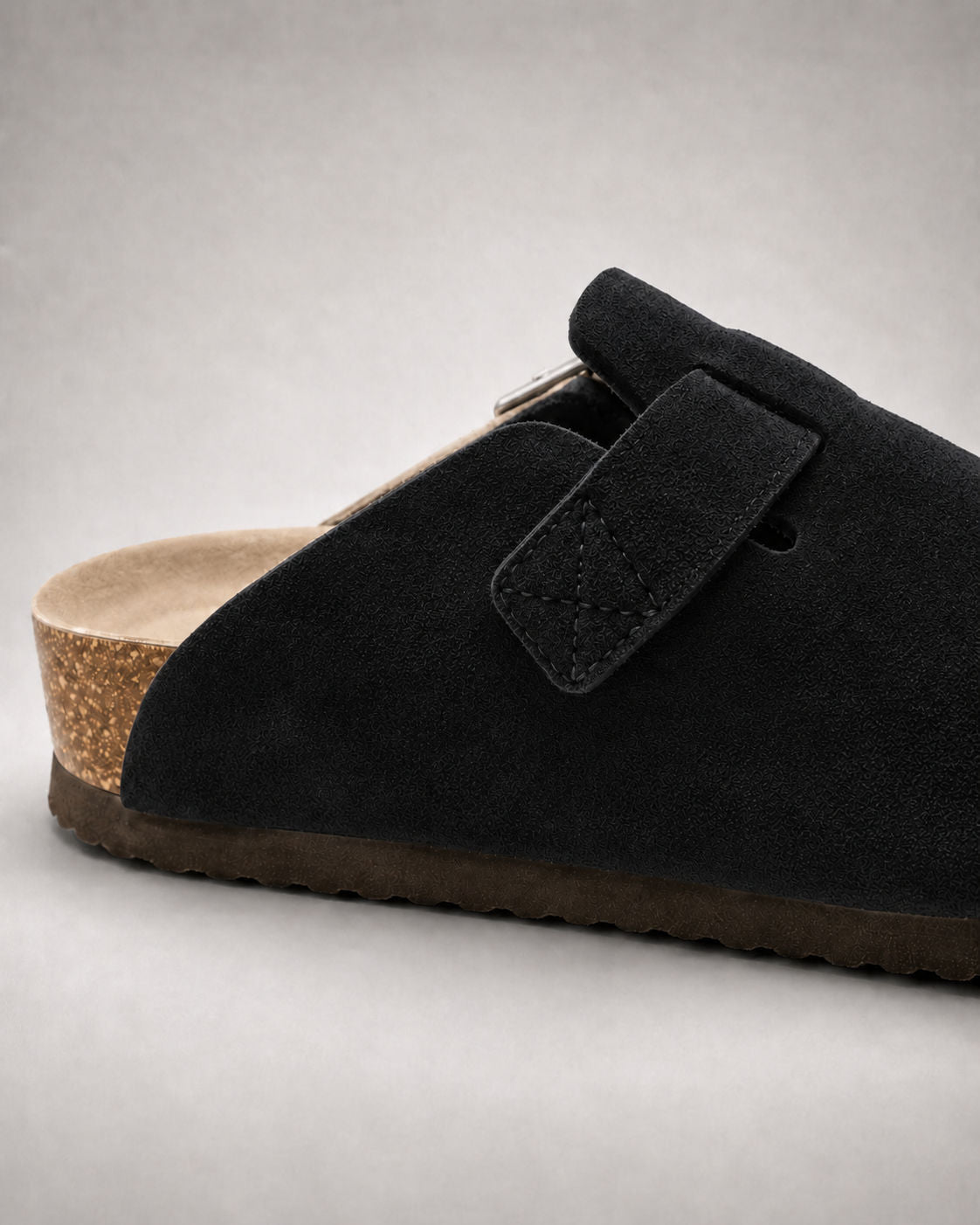 KASSEL? | Zuecos de Ante con Plantilla Suave Premium