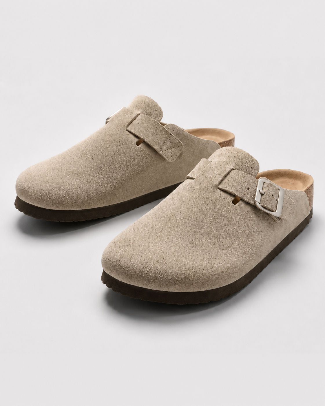 KASSEL? | Zuecos de Ante con Plantilla Suave Premium