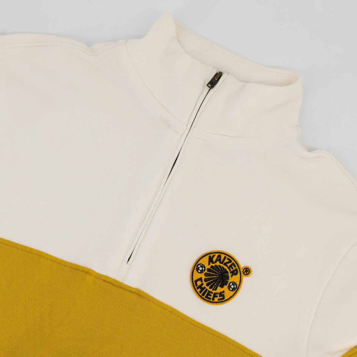 Kaizer Chiefs Hoop Quarter Zip Sweat-Cloud Dancer
