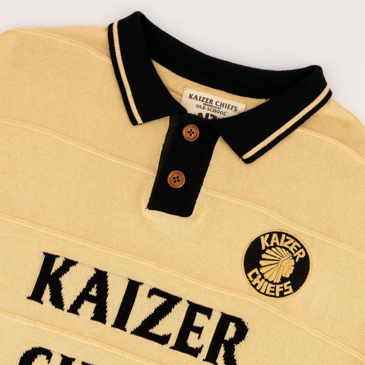 Kaizer Chiefs Long Sleeve Knitted Jersey-Butter