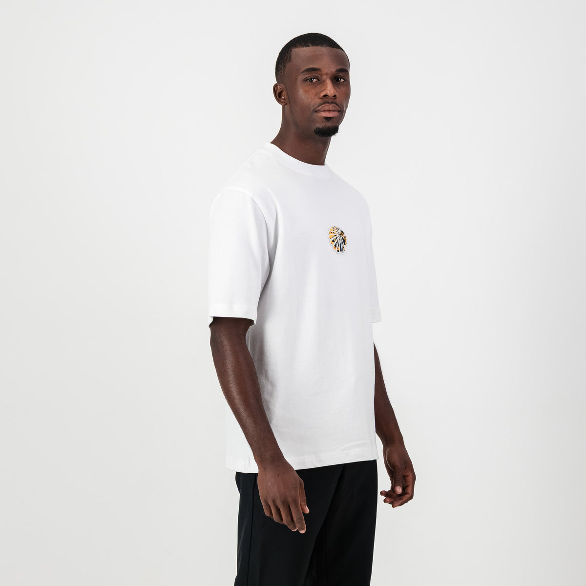 Kaizer Chiefs Pop Art Badge Boxy Tee- White