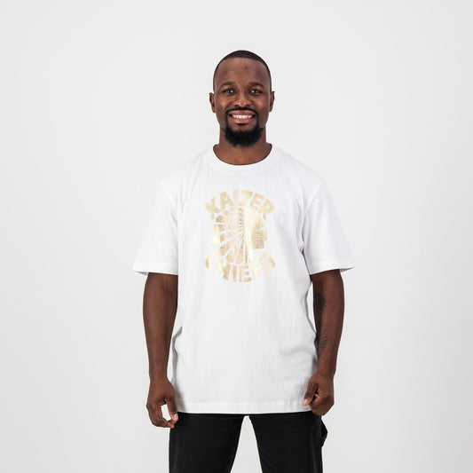 Kaizer Chiefs Vintage Regular Crew Tee-White