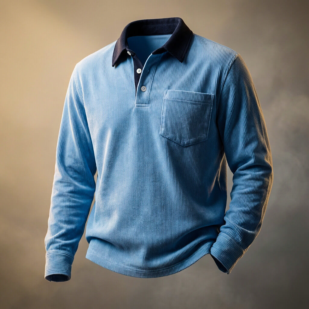 Valentino? - Elegante Polo de Pana