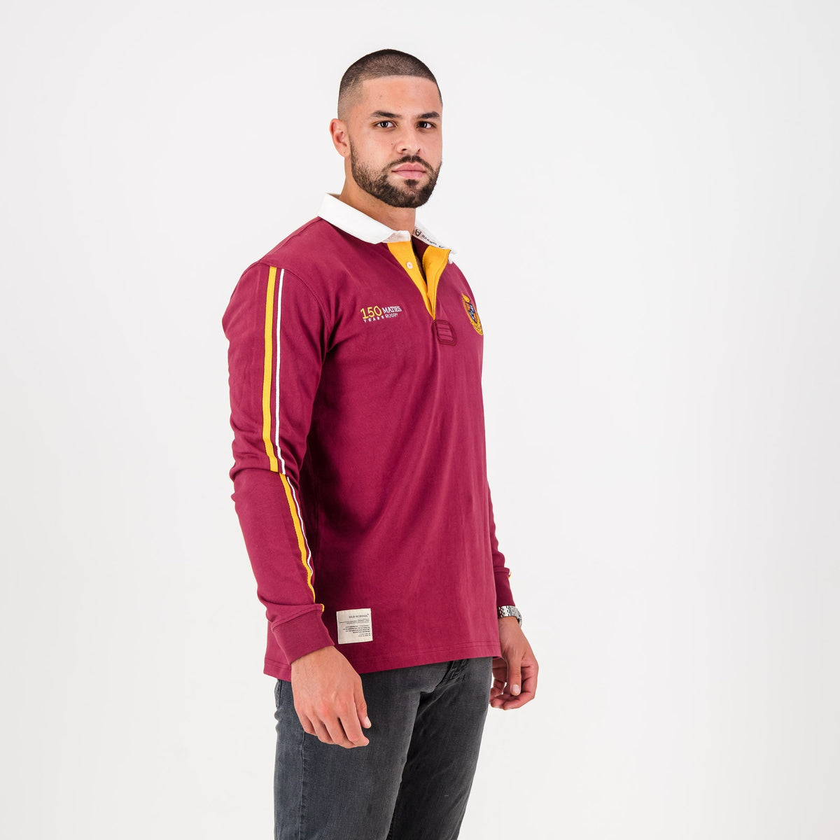 Schools Maties United LS Rugby Jersey-Maroon