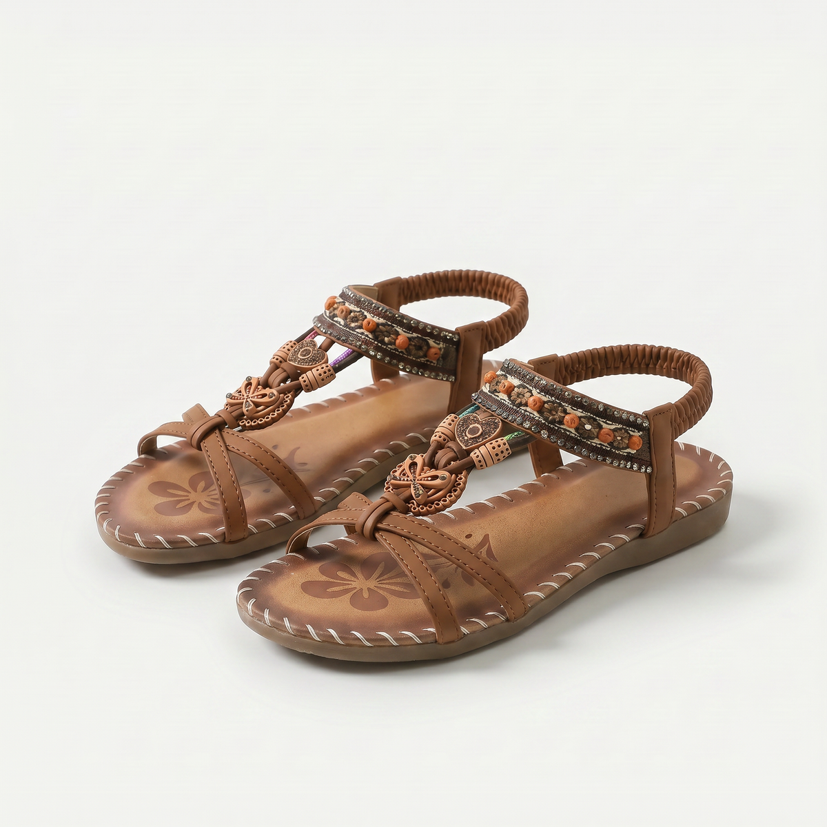 MAREVA? | Sandalias con Plantilla Acolchada Estilo Ibiza