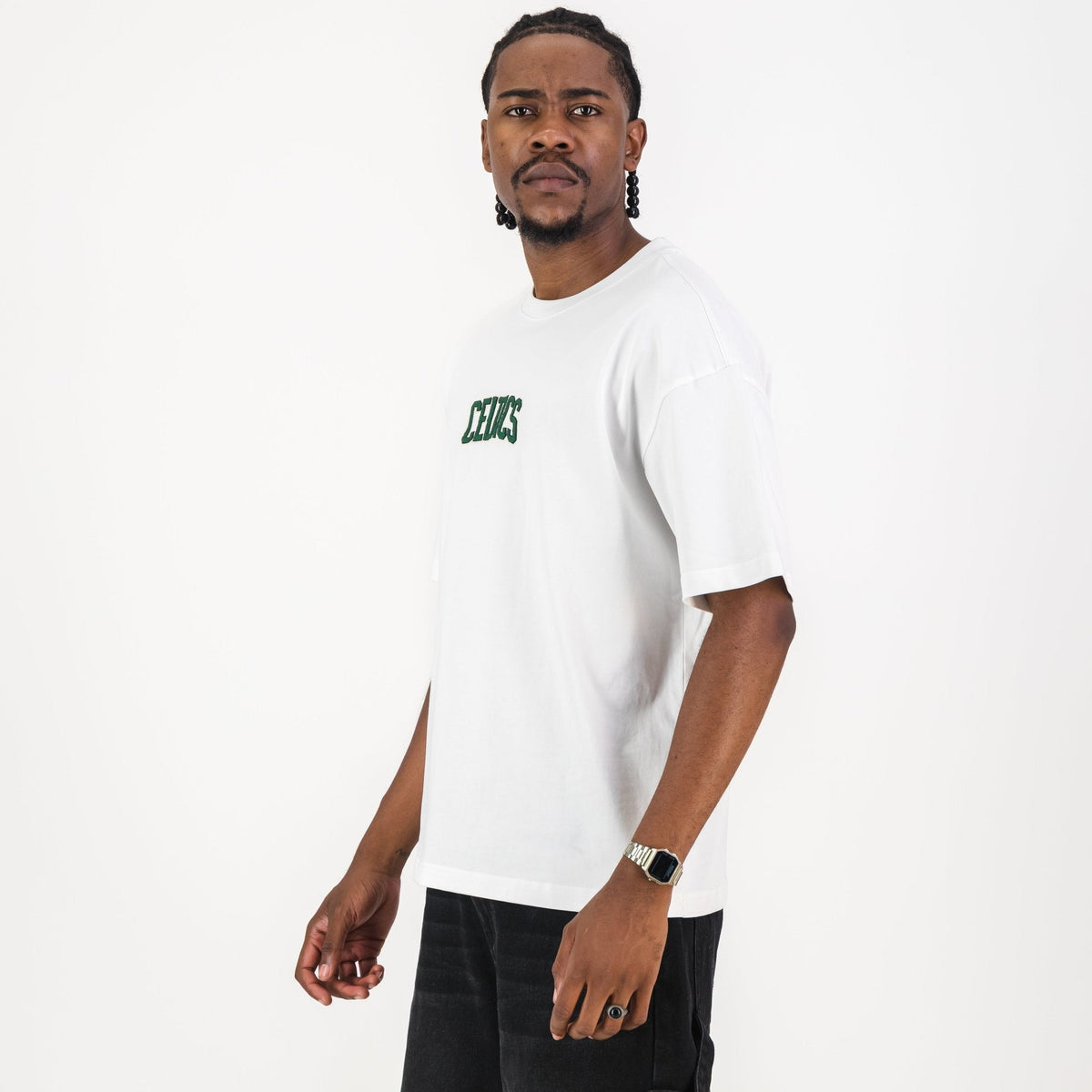 NBA Boston Celtics Boxy Tee-White