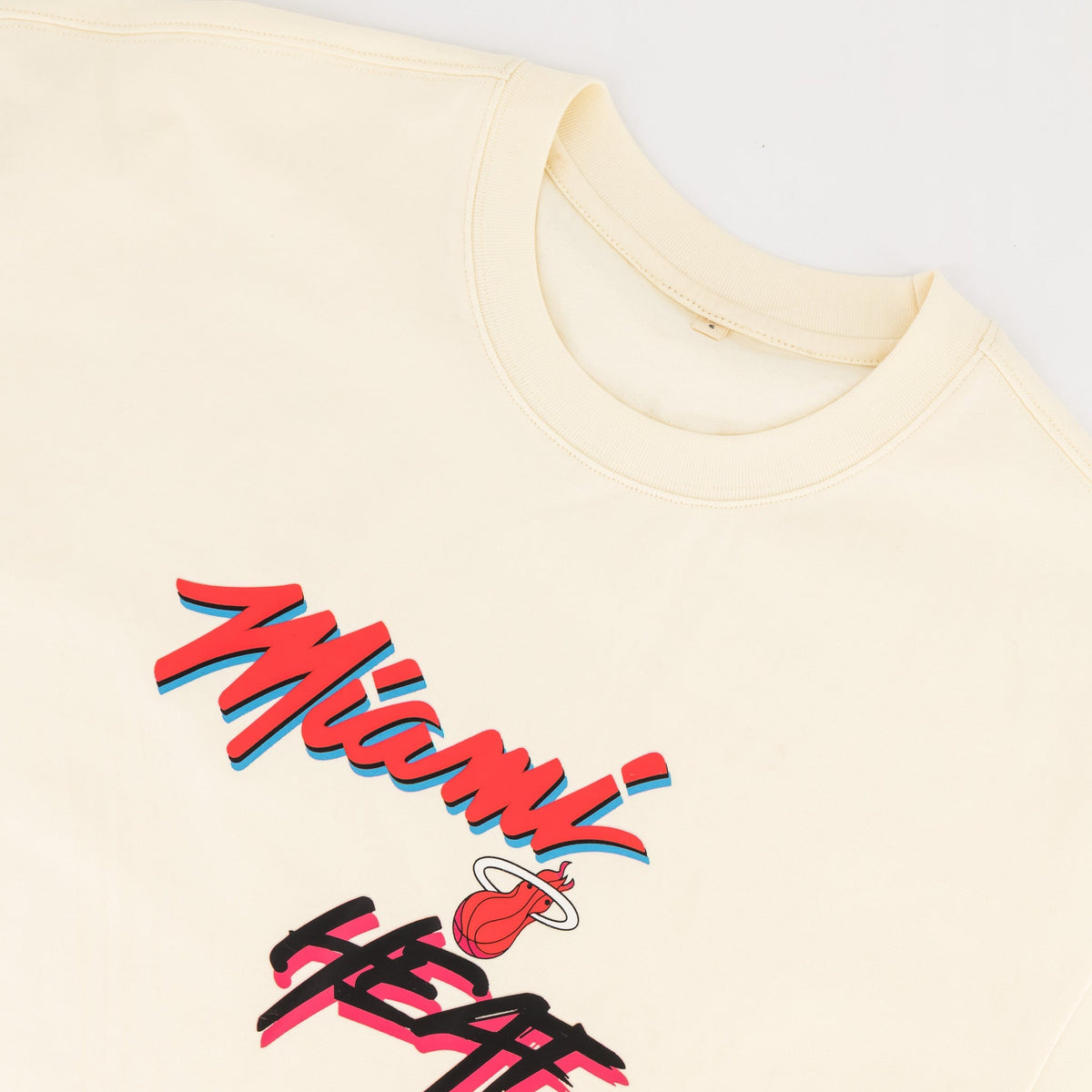 NBA Miami Heat Boxy Tee - Ivory