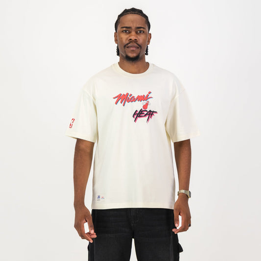 NBA Miami Heat Boxy Tee - Ivory