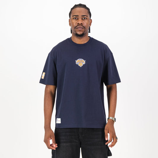 NBA New York Knicks Boxy Tee-Navy