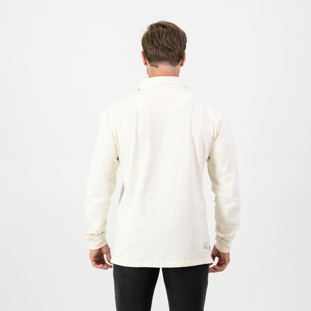 SA Supporters Badge LS Rugby Jersey-Ivory