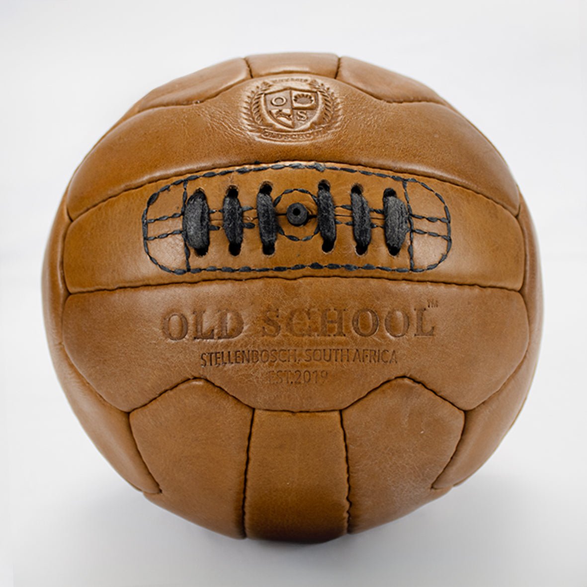 Old School Light Brown Soccer Ball