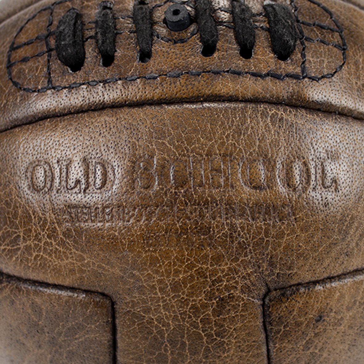 Old School Soccer Ball-Dark Brown