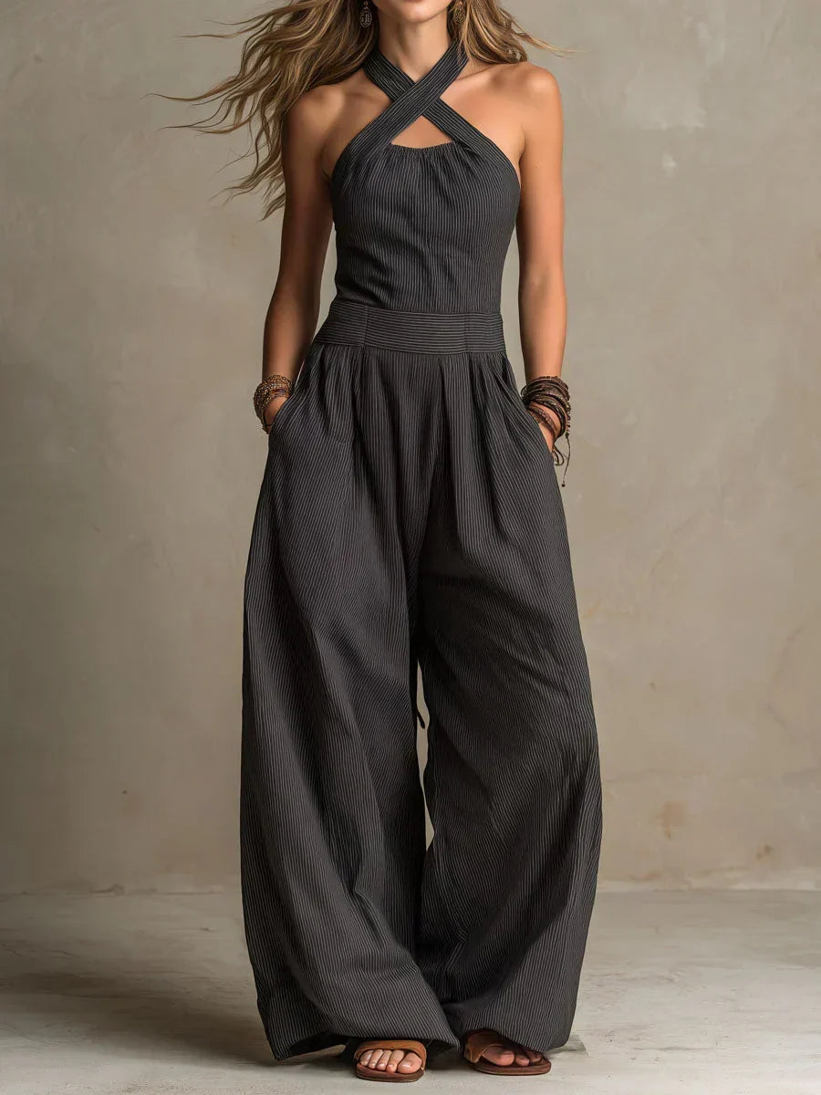 Mariana | Mono elegante con escote cruzado