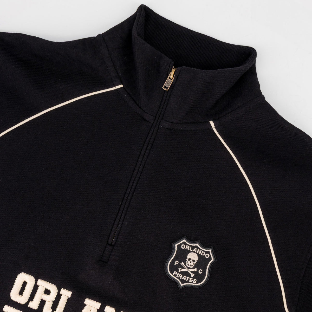 Orlando Pirates Piped Quarter Zip Sweat Black