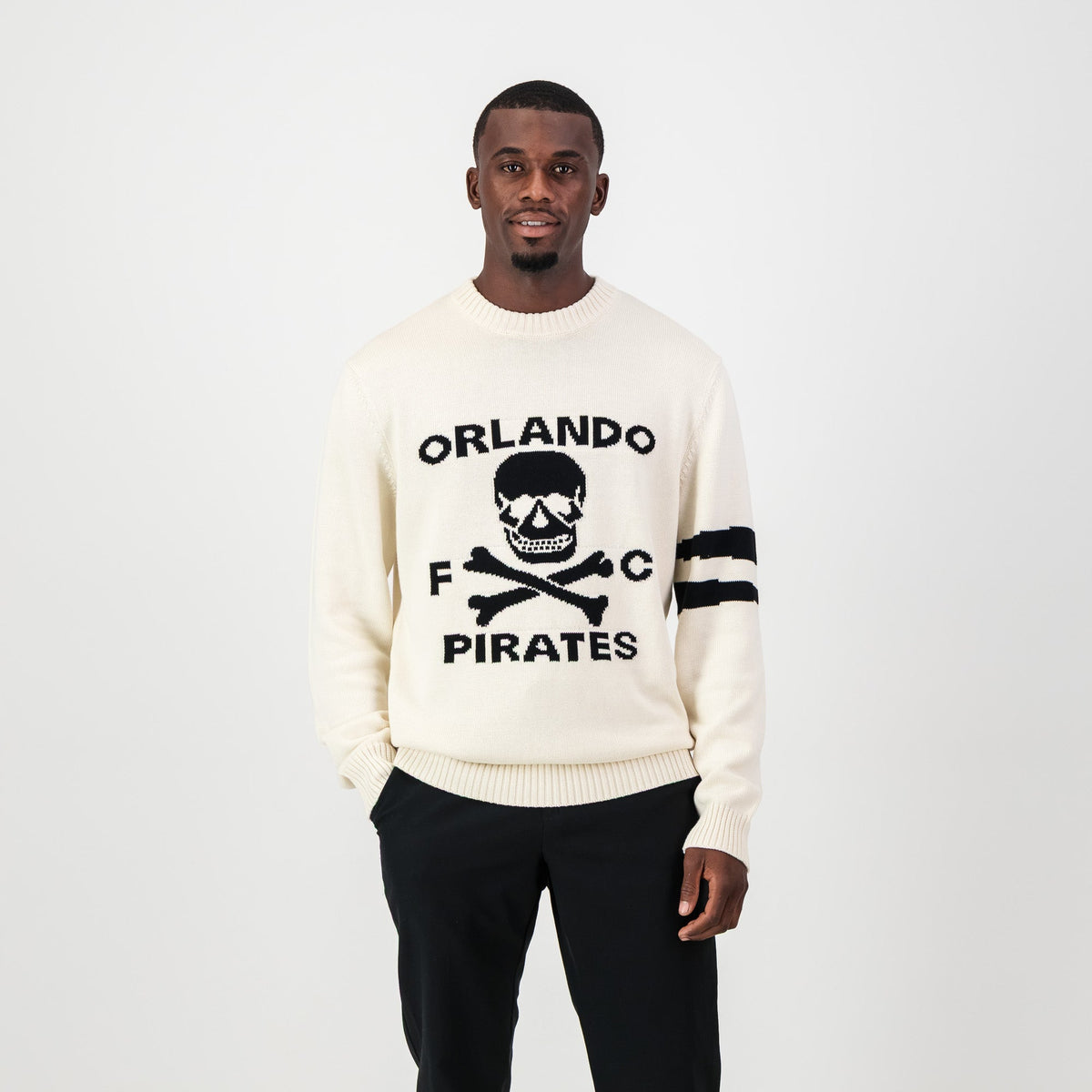 Orlando Pirates Xbone Crew Knit LS Jersey-Ivory