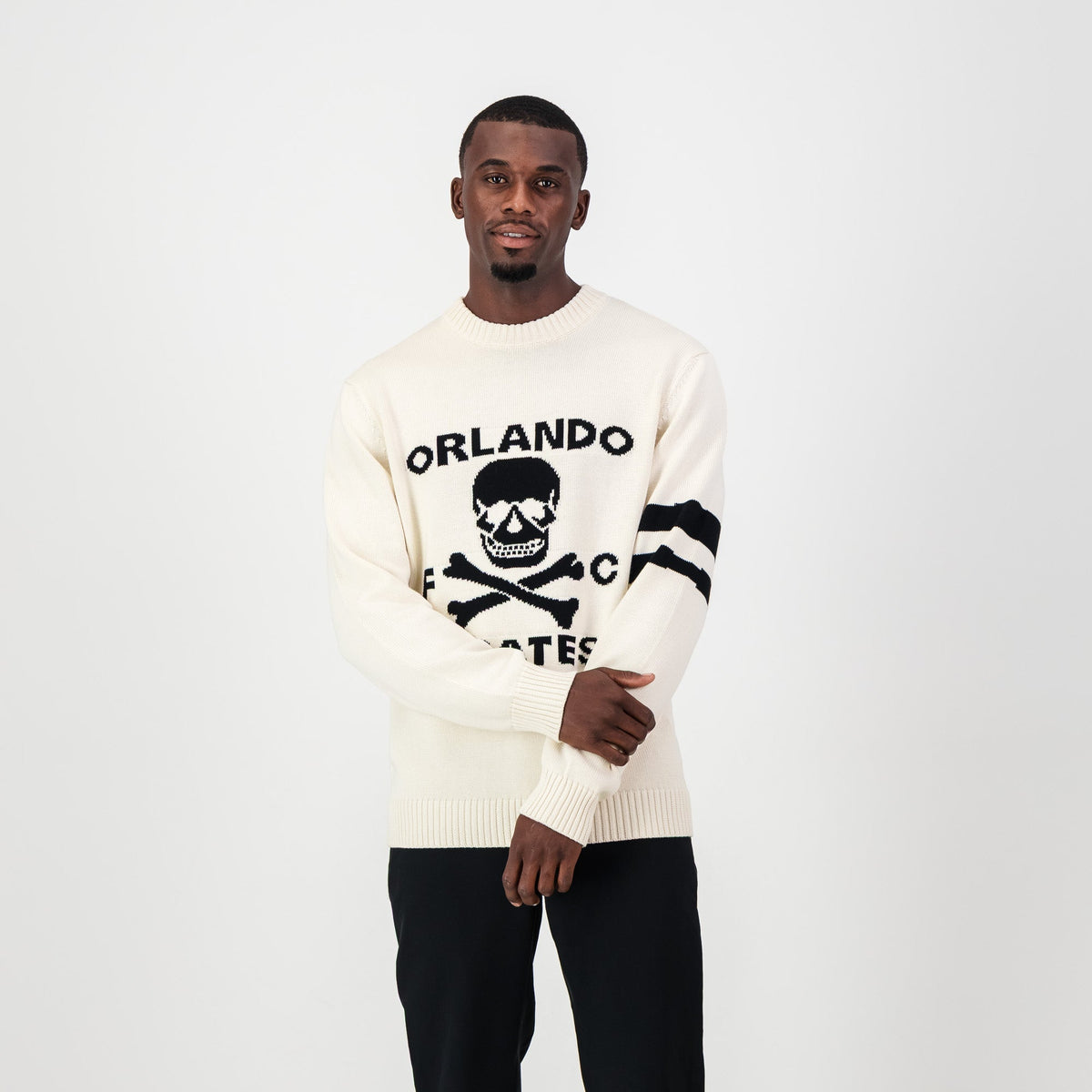 Orlando Pirates Xbone Crew Knit LS Jersey-Ivory