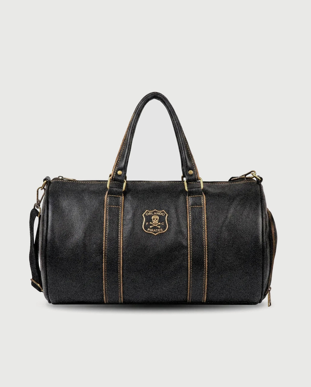 Orlando Pirates Leather Duffel Bag Black