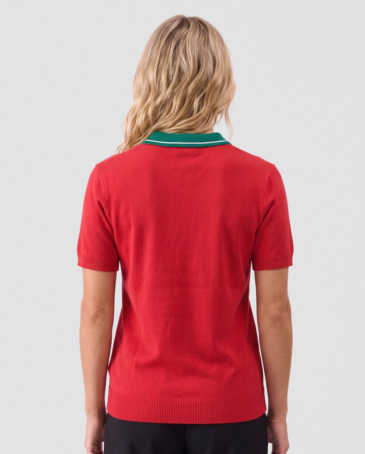 Portugal Heritage Knit SS Polo Red