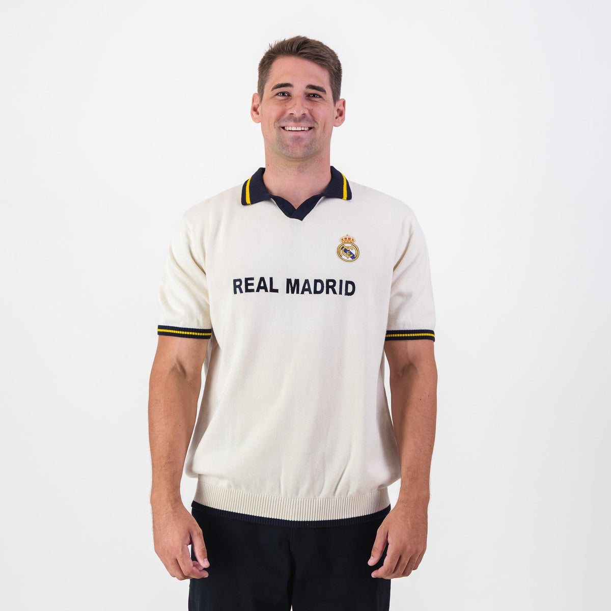 Real Madrid Classic SS Knit Jersey-Cloud Dancer