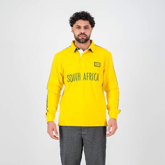 SA Supporters Flag SA LS Rugby Jersey-Spectra Yellow