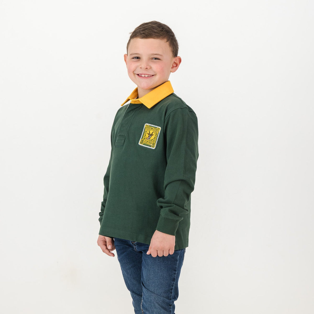 SA Supporters Kids LS Rugby Jersey-OS Green