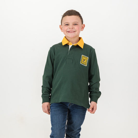 SA Supporters Kids LS Rugby Jersey-OS Green