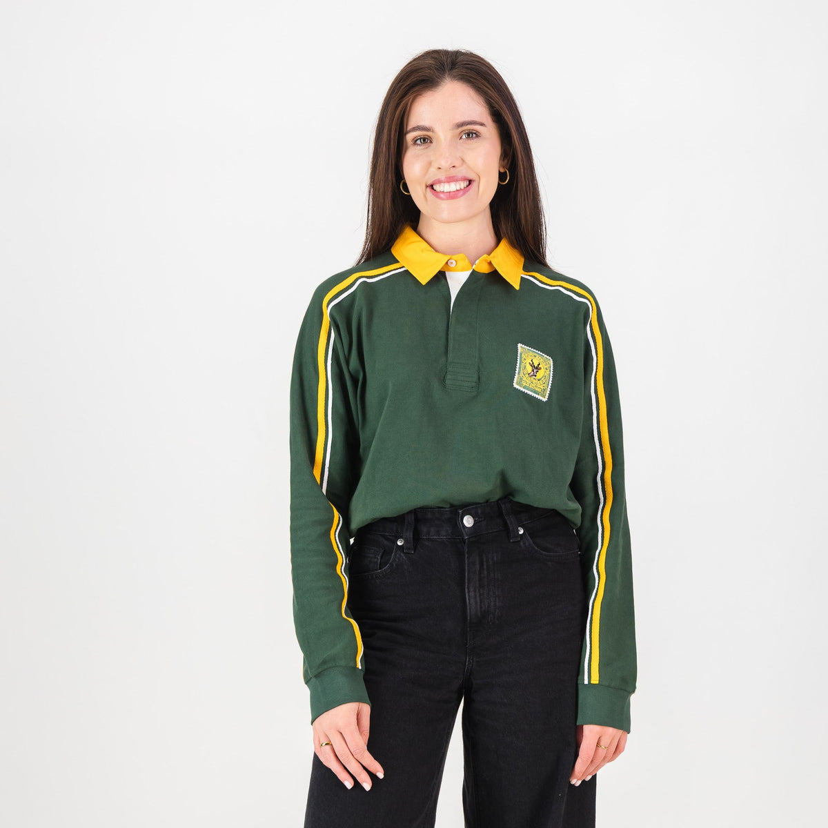 SA Supporters Styled LS Rugby Jersey -OS Green
