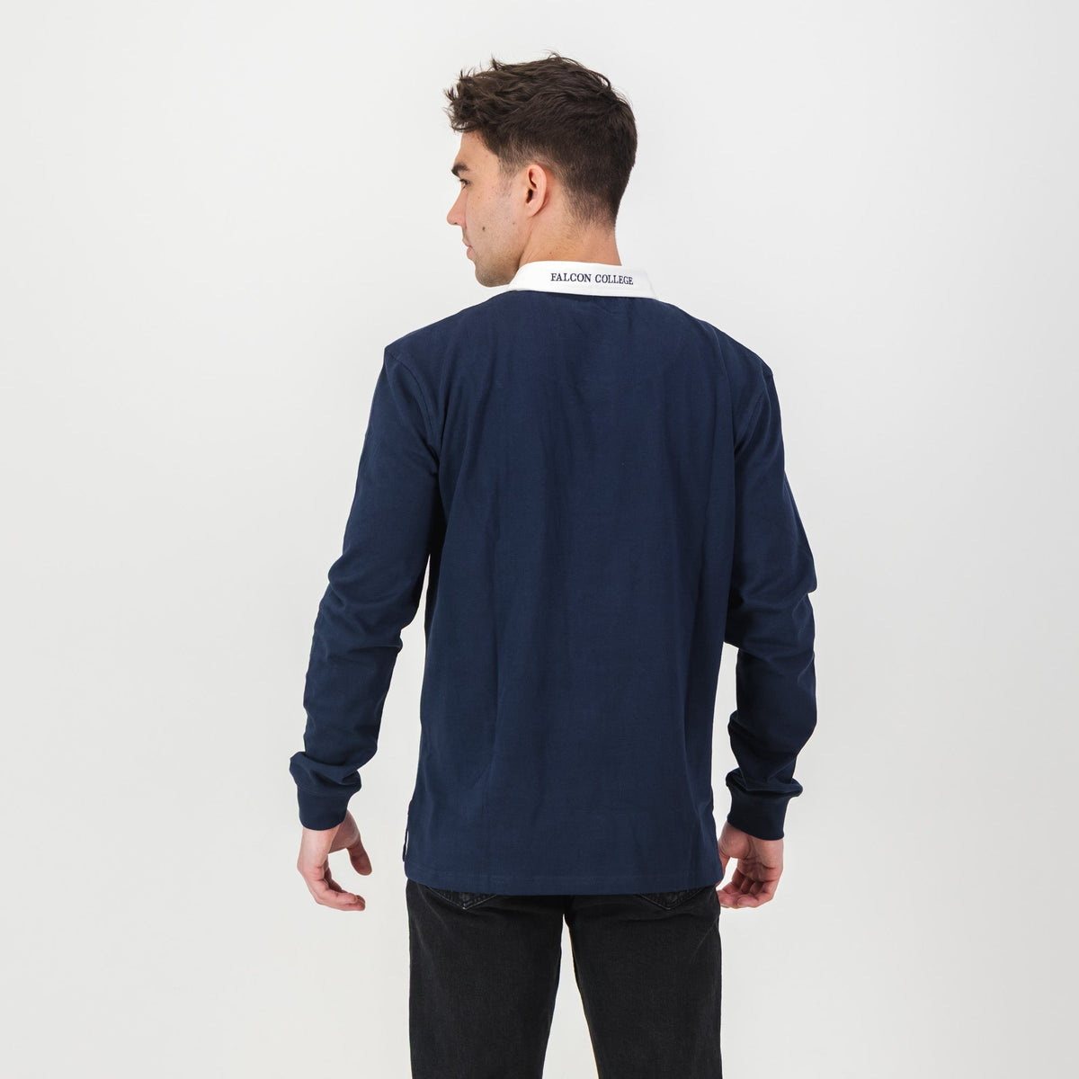 Schools Falcon College LS Rugby Jersey - Navy