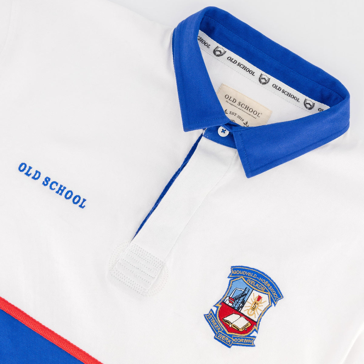 Schools Goudveld Hoërskool LS Rugby Jersey-White