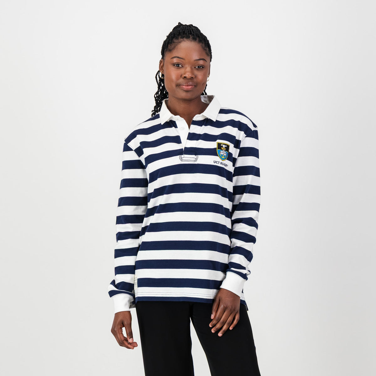 Schools Ikeys Varsity Cup LS Rugby Jersey-Navy