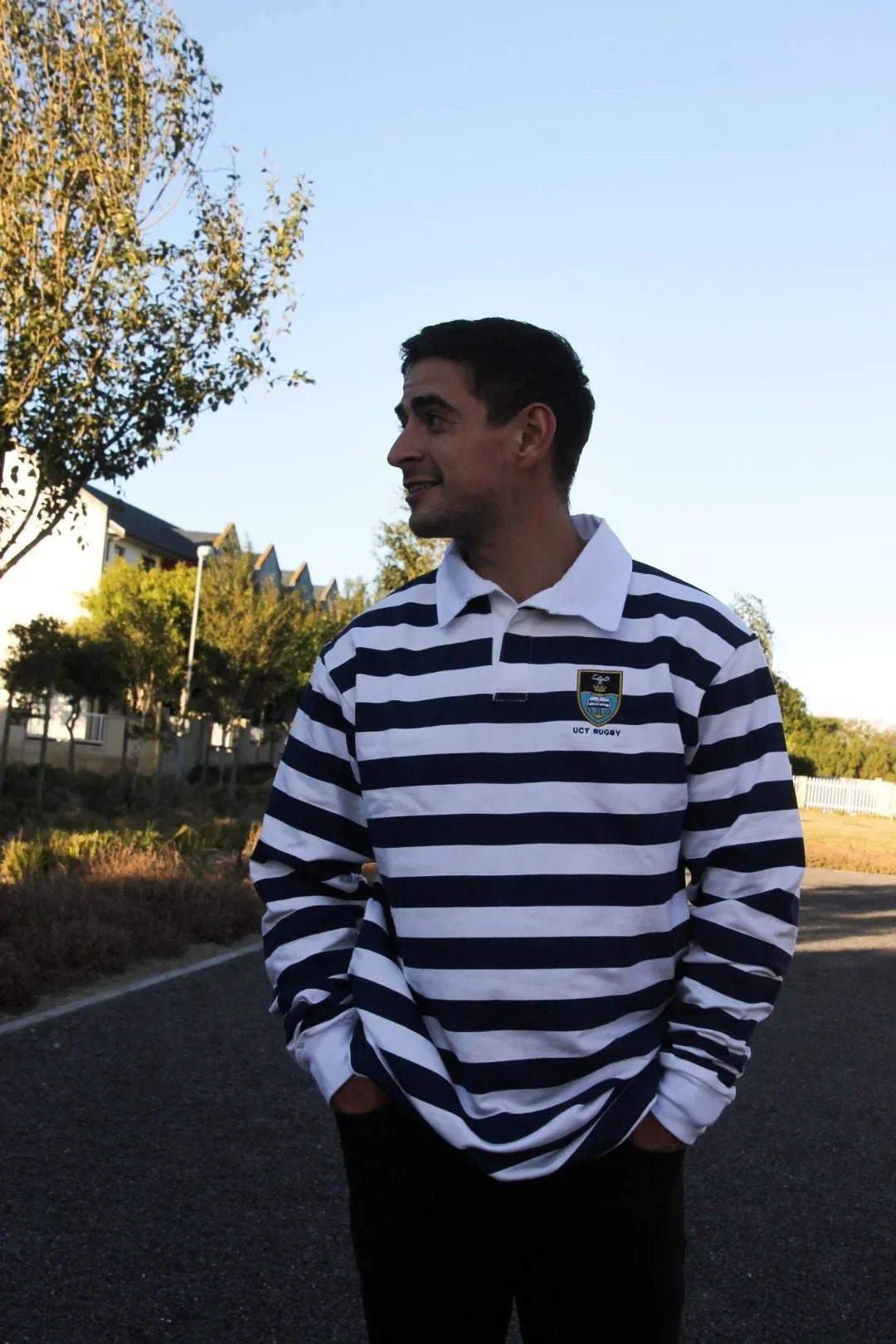 Schools Ikeys Varsity Cup LS Rugby Jersey-Navy
