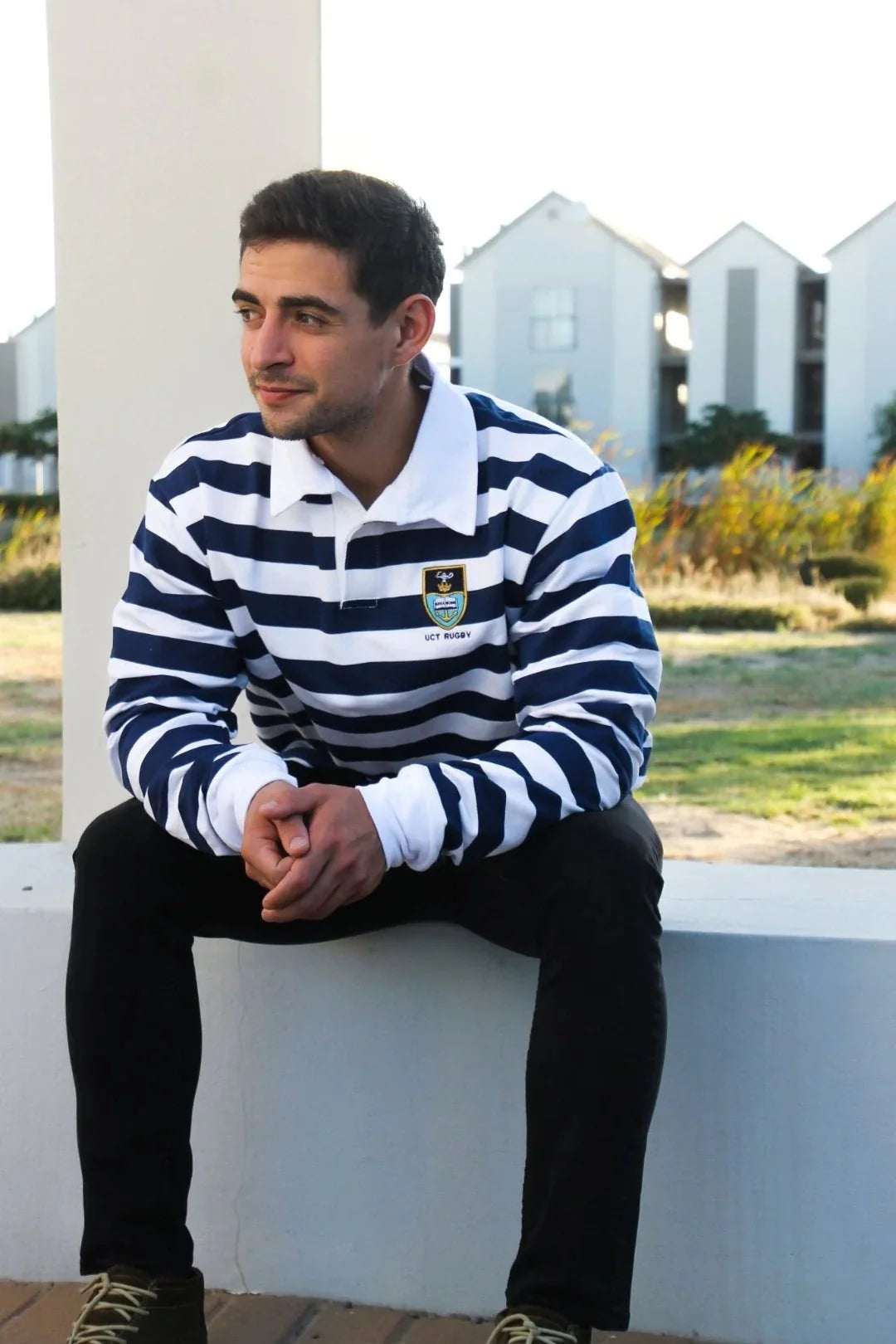 Schools Ikeys Varsity Cup LS Rugby Jersey-Navy