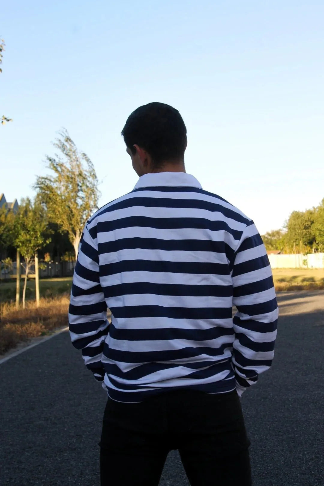 Schools Ikeys Varsity Cup LS Rugby Jersey-Navy