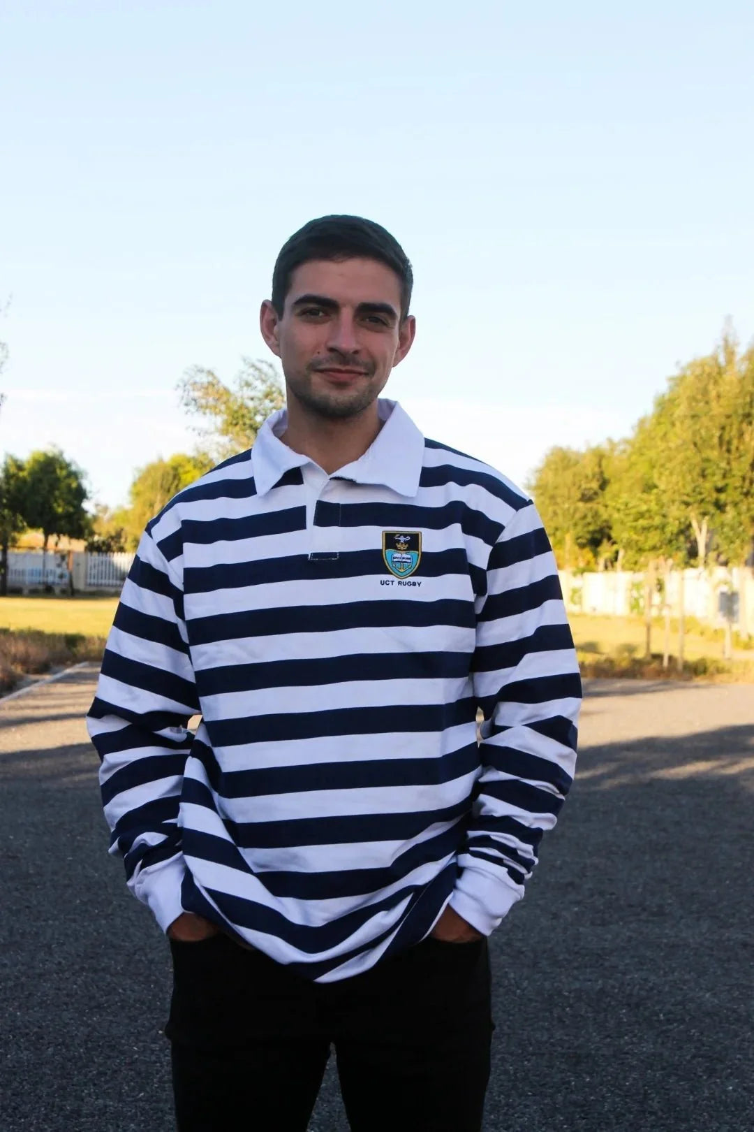 Schools Ikeys Varsity Cup LS Rugby Jersey-Navy