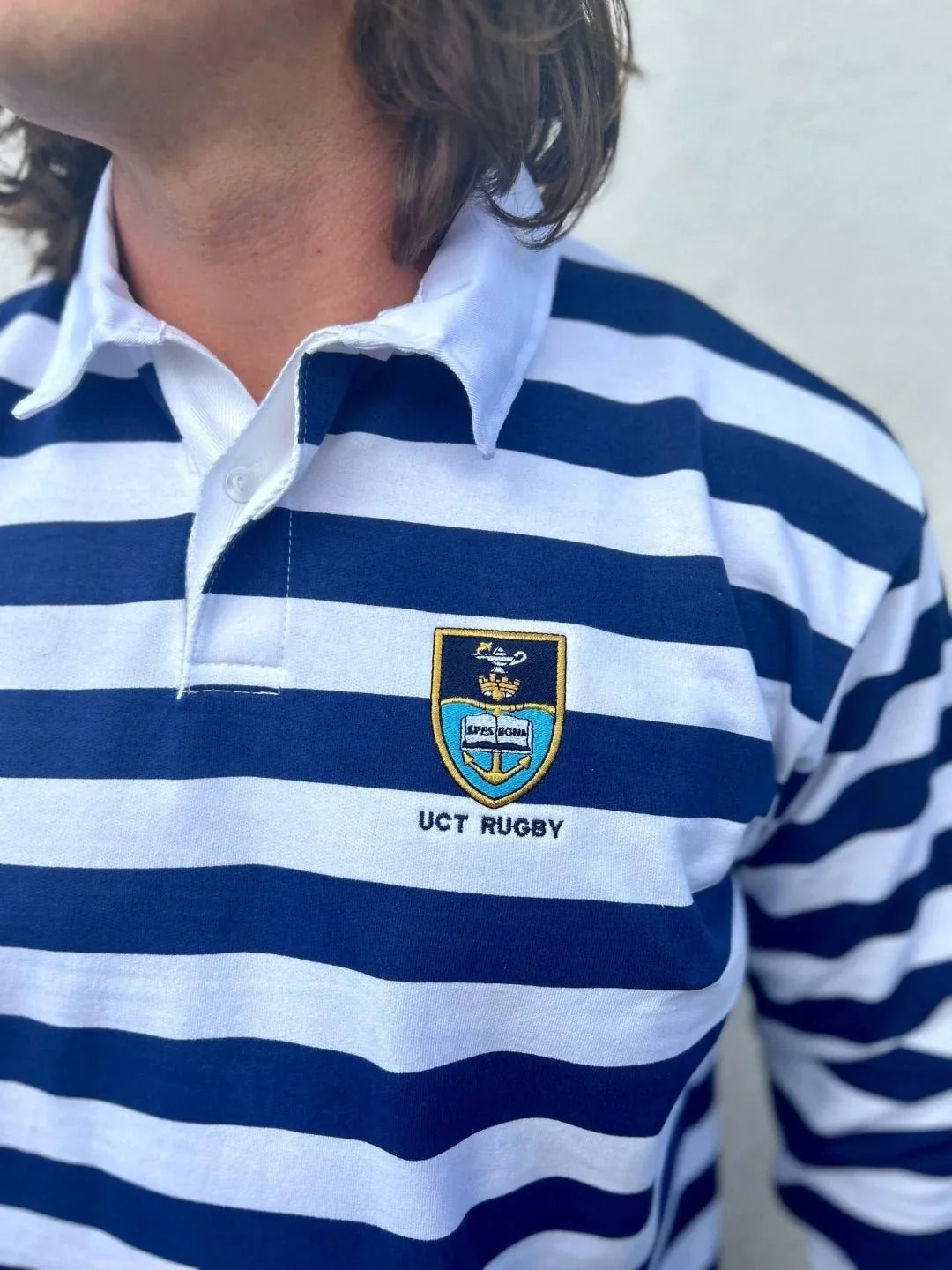 Schools Ikeys Varsity Cup LS Rugby Jersey-Navy