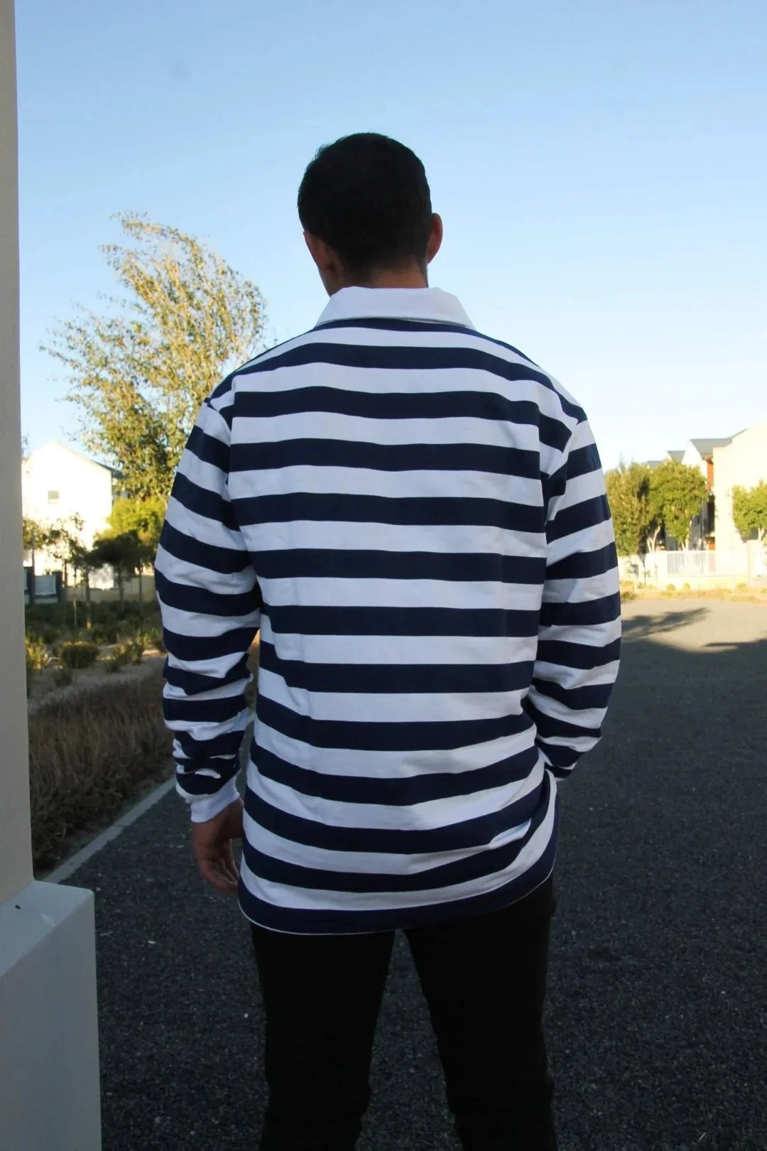 Schools Ikeys Varsity Cup LS Rugby Jersey-Navy