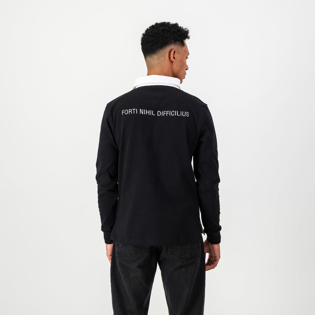 Schools Jeppe LS Rugby Jersey-Black
