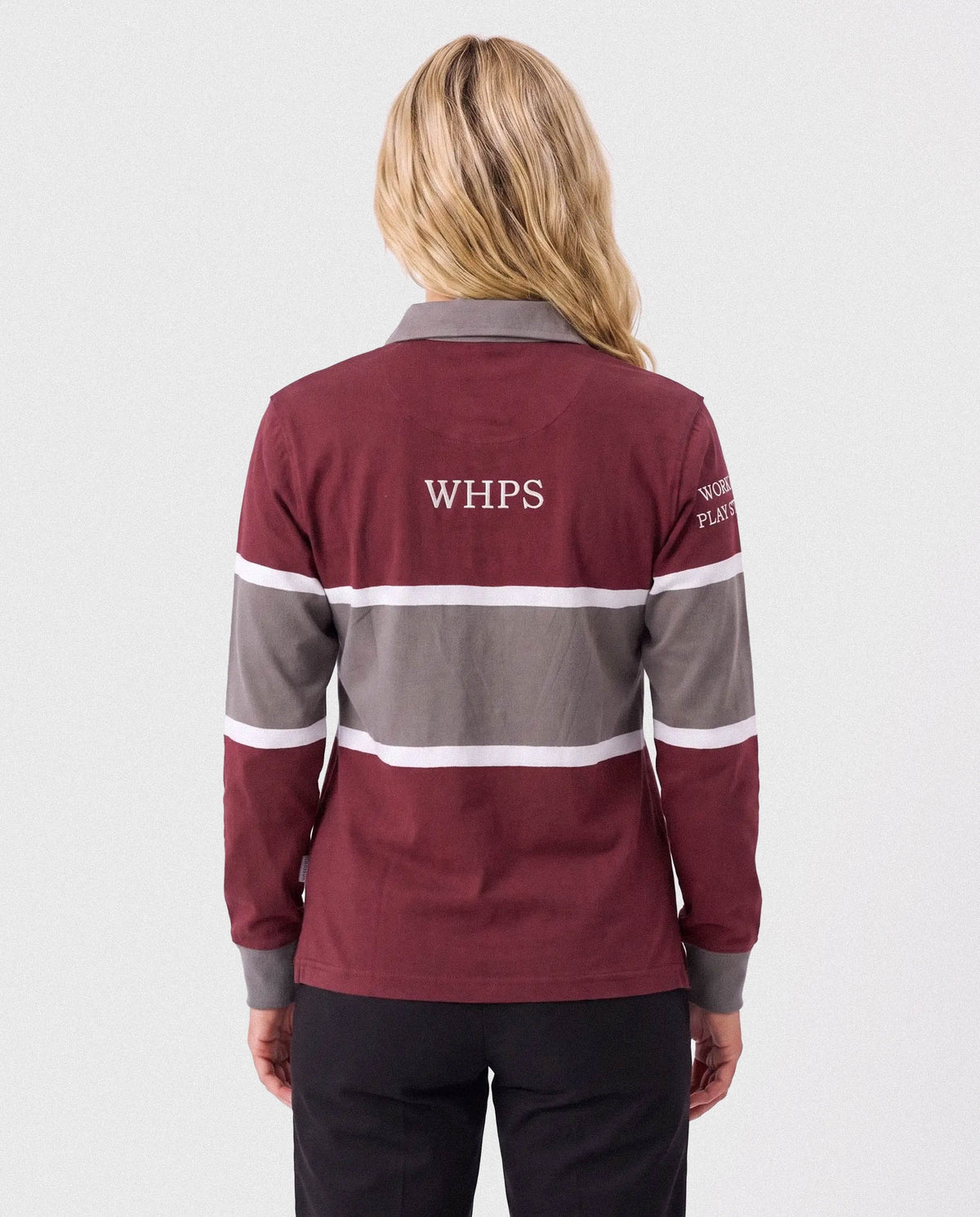Schools Waterkloof House Long Sleeve Rugby Jersey Cut & Sew Maroon