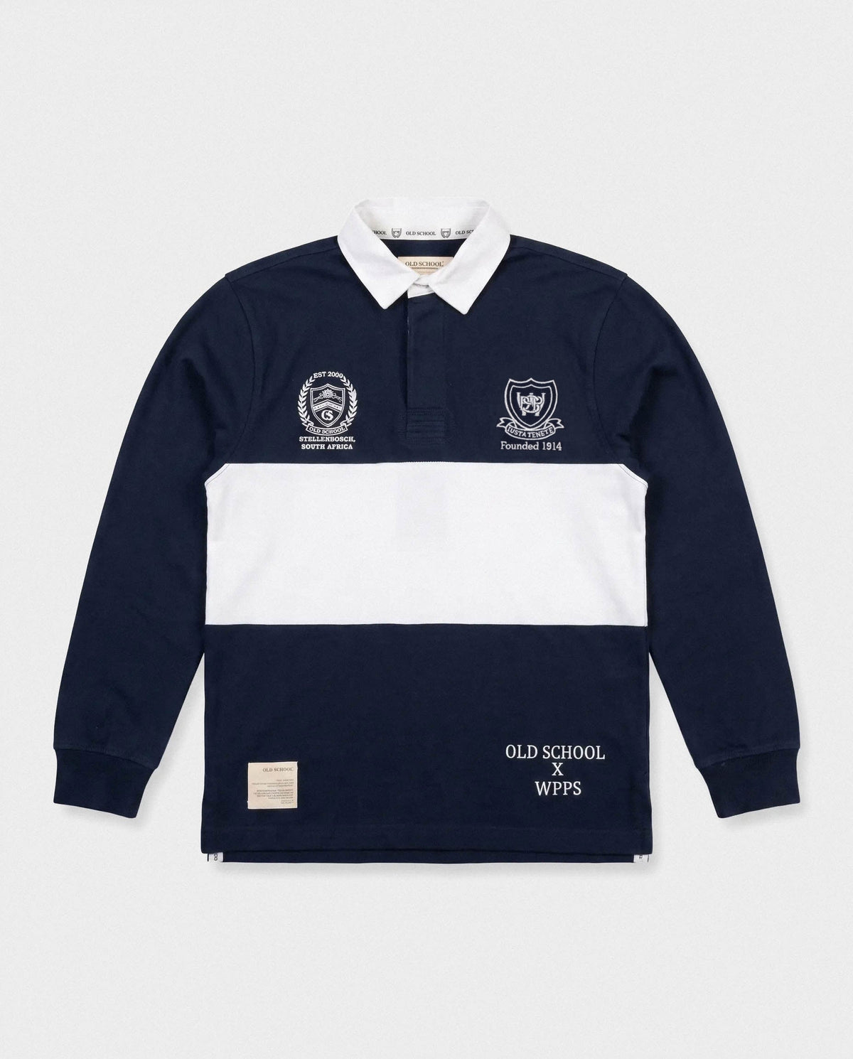 Schools Western Province Preparatory Long Sleeve Rugby Jersey Cut & Sew Navy